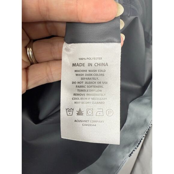 FootJoy DryJoys HydroLite Full-Zip Golf Rain Jacket Men’s Size Large Gray Black - Picture 7 of 8